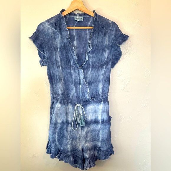 Sugar L!ps Blue Romper - Picture 1 of 12